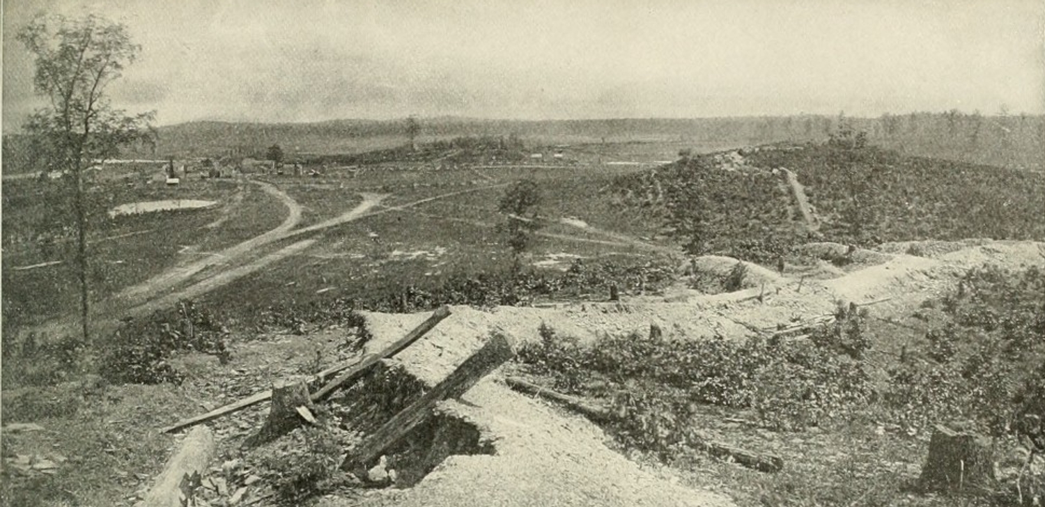 Overlooking the Resaca battlefield, 1864