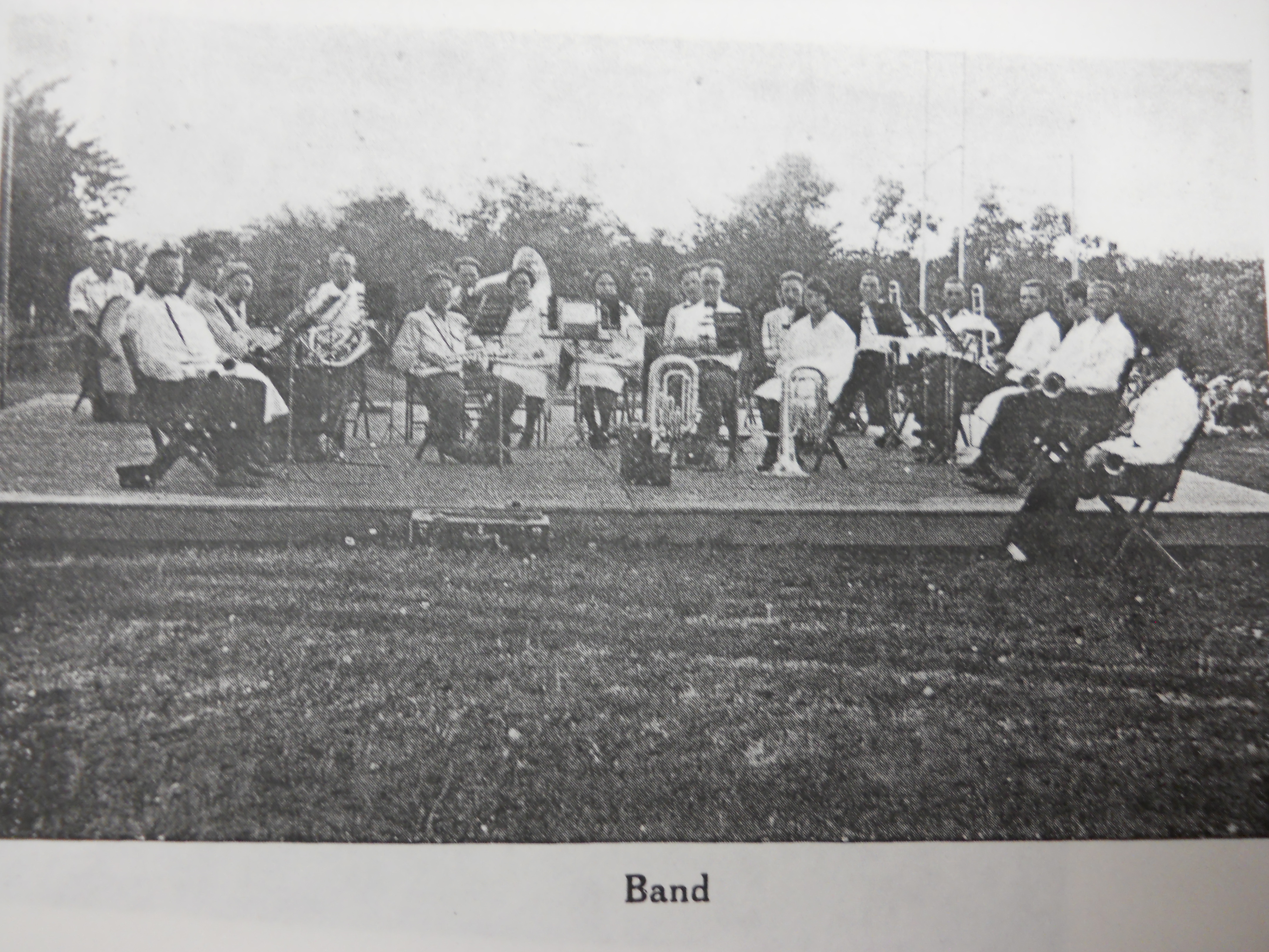 Asylum band 1919. Courtesy of Glenwood Public Library.