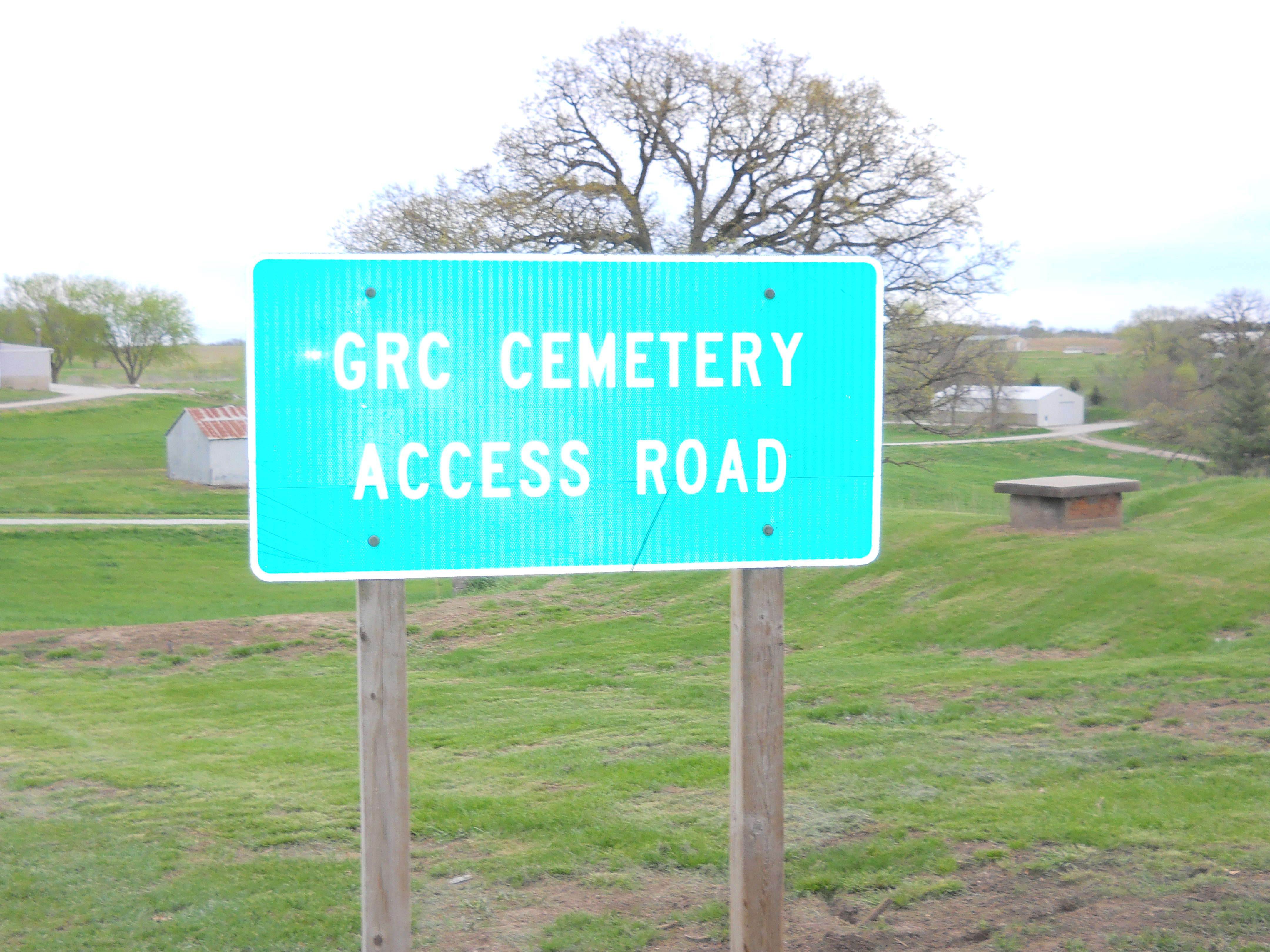Asylum Cemetery access road.