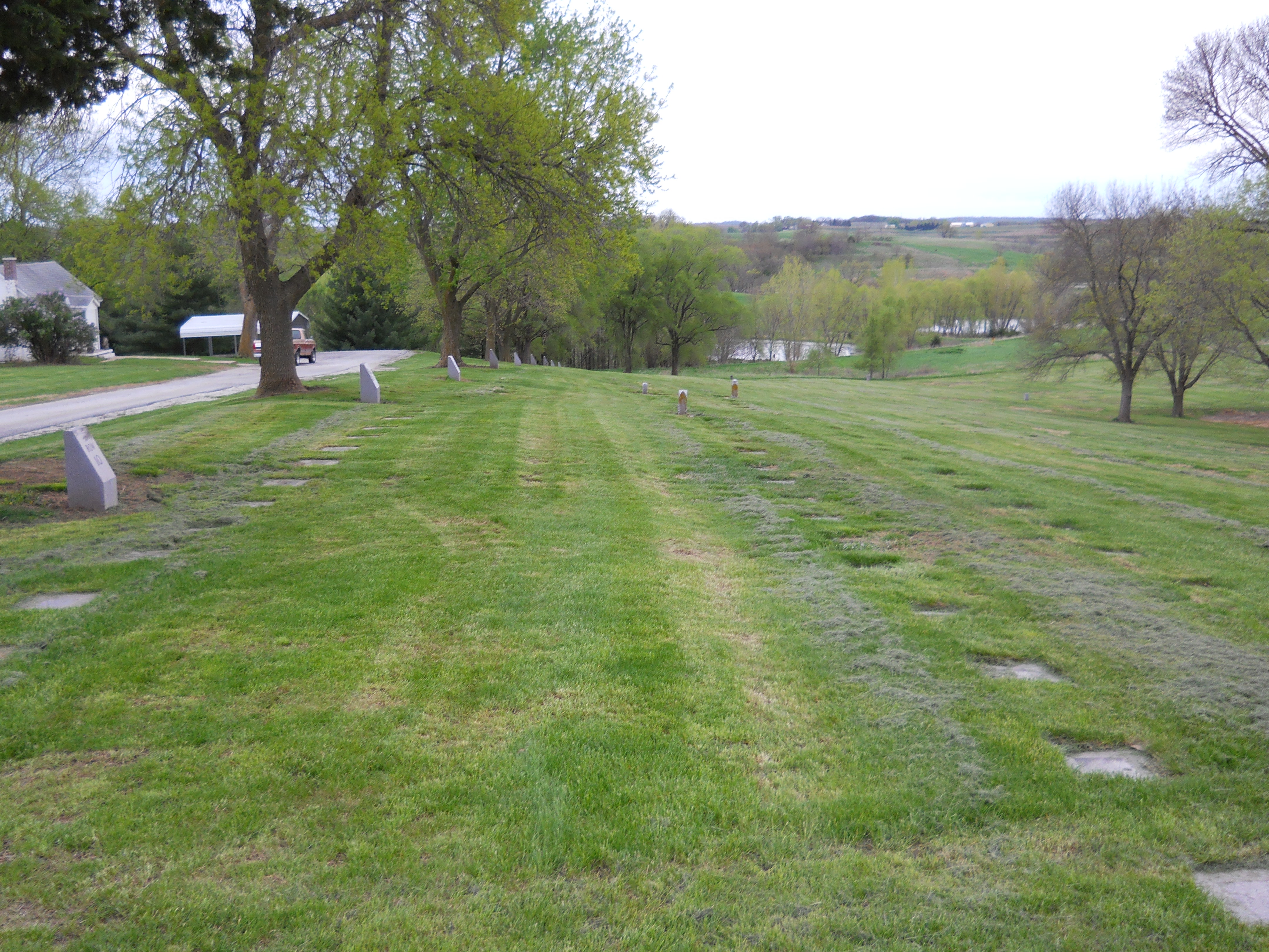 Asylum cemetery facing south