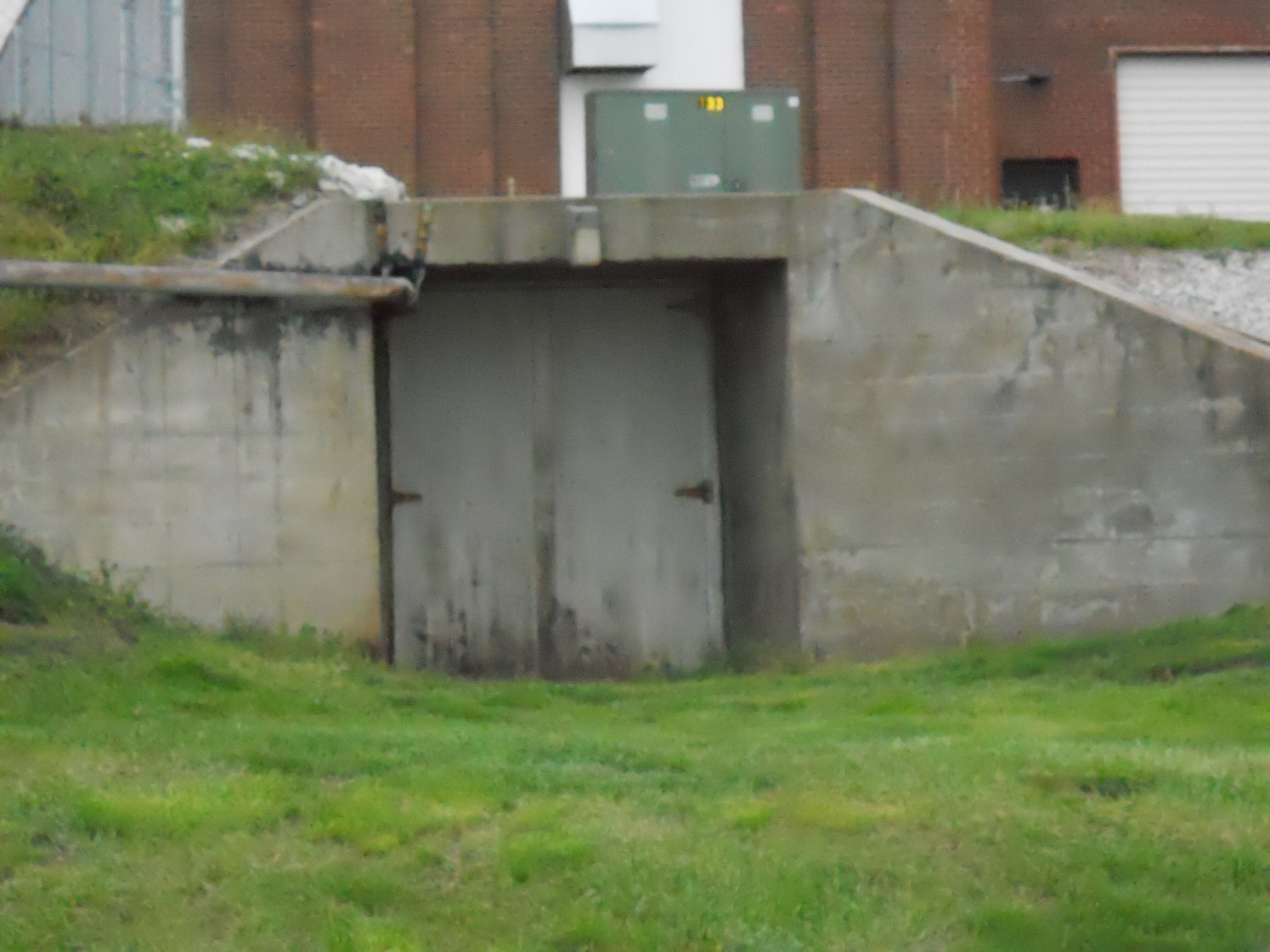Possible tunnel entrance. Just north of power plant.