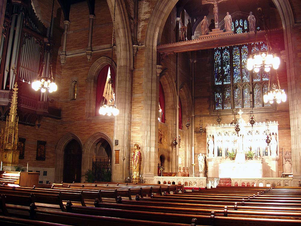 The church's interior 