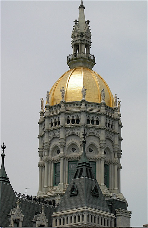 Close-up of the golden dome