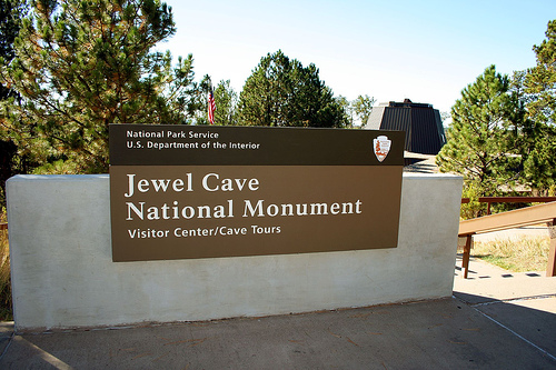 Jewel Cave National Monument Sign