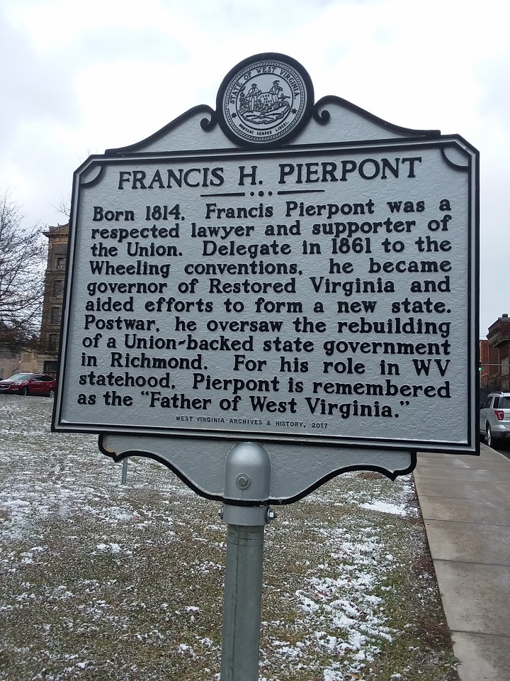 Francis H. Pierpont Highway Historical Marker 
