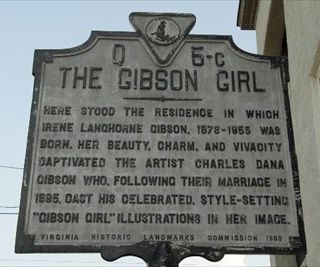 Historic Marker - The Gibson Girl