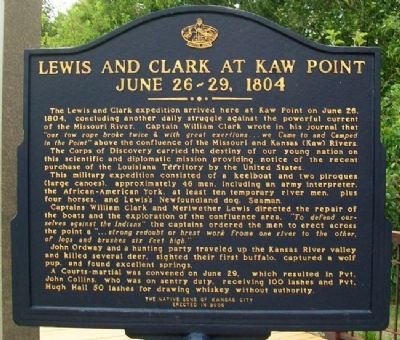 One of markers at the park