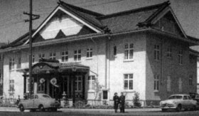 A historic shot of the Buddhist Church.