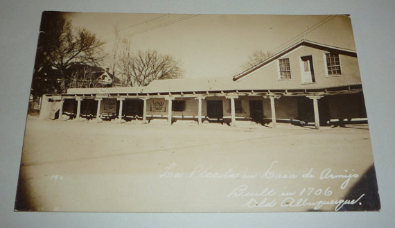 Circa 1931 photo Case de Armijo, then turned into La Placita restaurant 