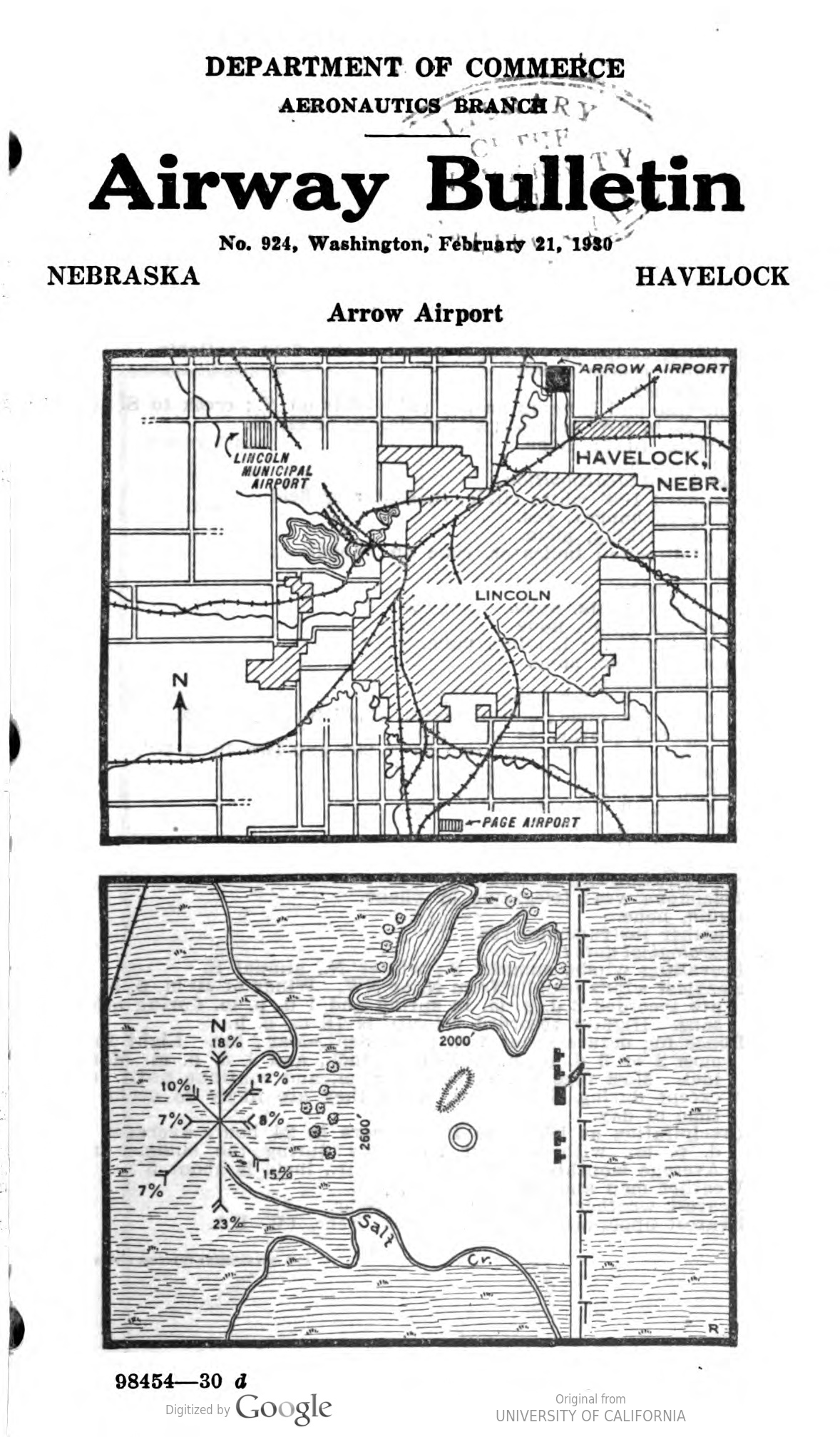 Black-and-white mappings of weather conditions and the landscape surrounding Arrow Airport.
