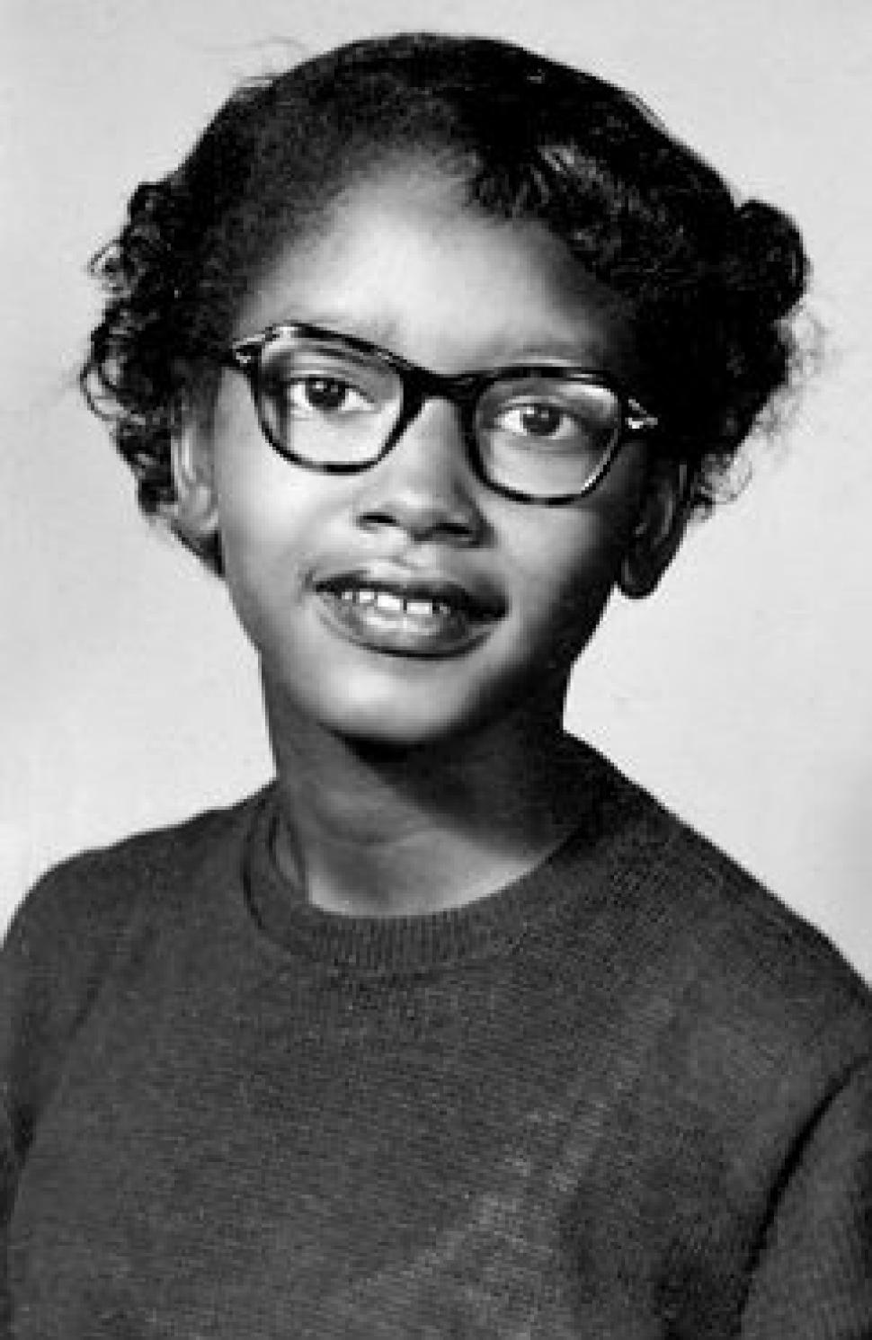This is Claudette Colvin 1953. She was 15 years old when she was arrested for violating Segregation Laws.
