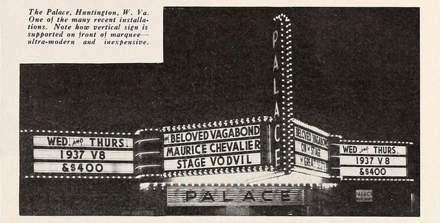 The Palace marquee in 1937