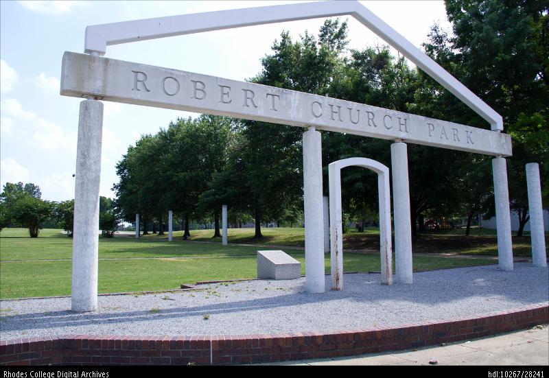 This memorial commemorates Robert Reed Church, the first African American millionaire in Memphis. He established a park here for the city's Black population, which did not have a recreational area in the city. The park is named after him.