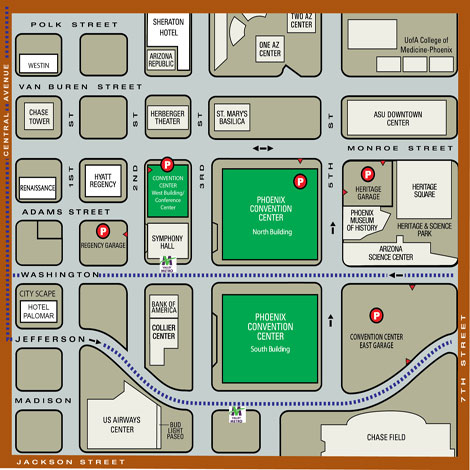 Phoenix Convention Center Map Public Art @ Phoenix Convention Center - Clio