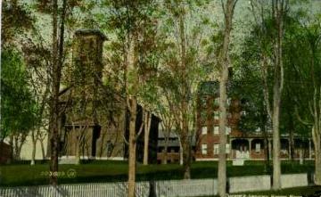A postcard depicting the Theological Seminary in the early 1900s, public domain photo provided by Wikimedia Foundation