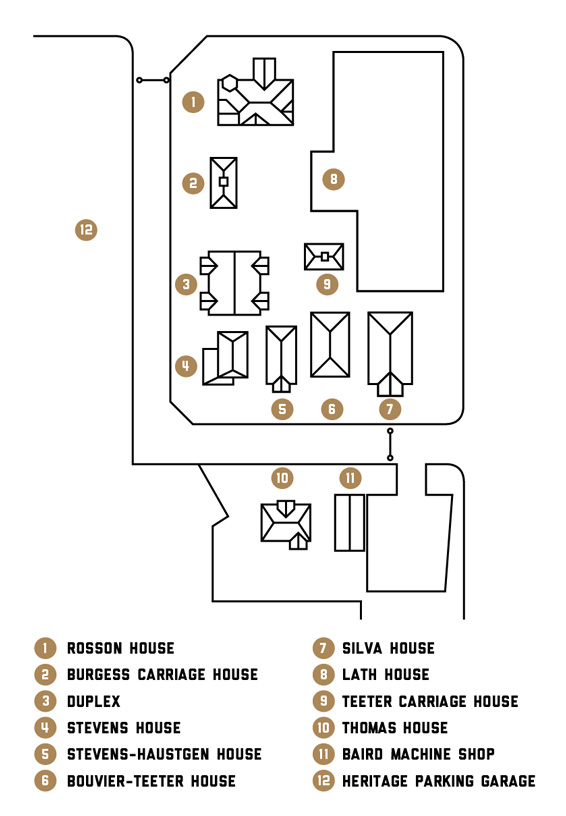 Map of Heritage Square.