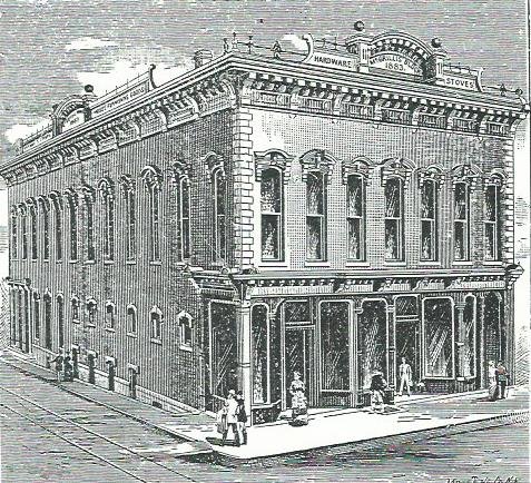 McCrillis Building as seen in 1888 Carthage City Directory.