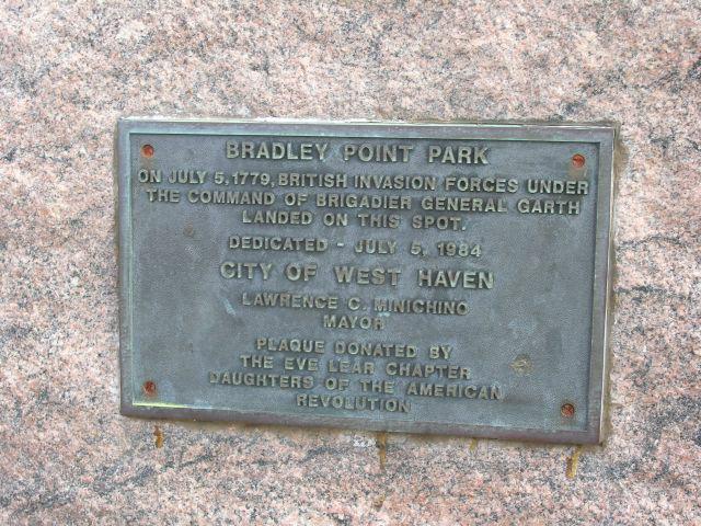 Bradley Point Park marks the spot where the British invaded West Haven on July 5, 1779