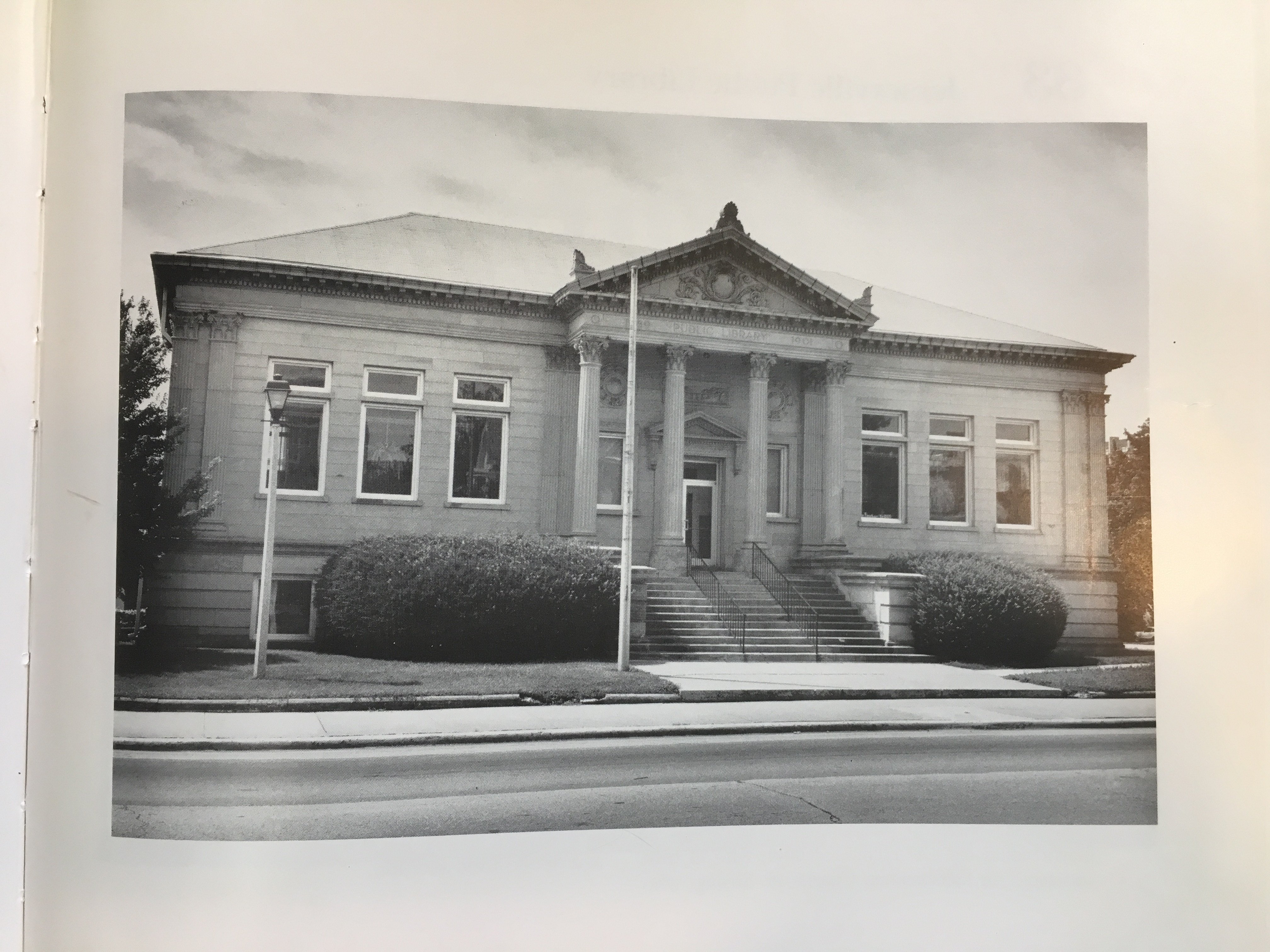 This photograph of the Public Library comes from the book written by Raymond and Linda Bial and was photographed by Raymond Bial.