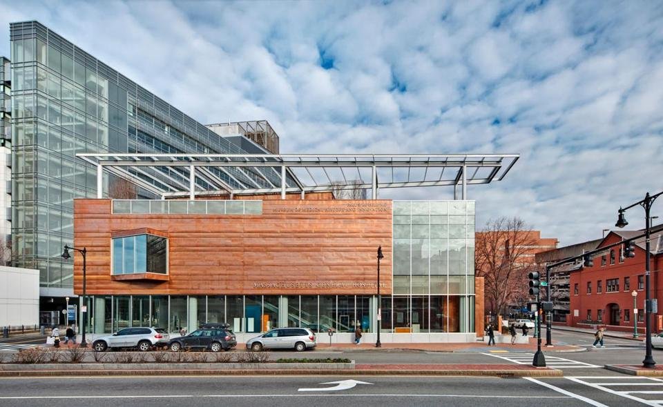 This image, as used from the Boston Globe Article discussing the establishment of this museum, shows the outside of the Paul S. Russell, MD Museum of Medical History and Innovation at Massachusetts General Hospital 