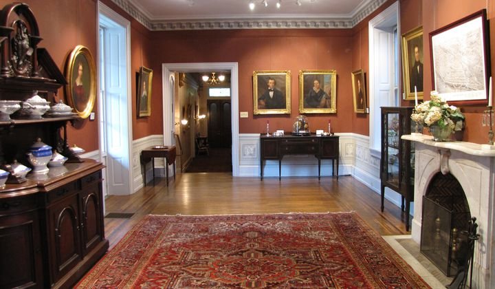 The main parlor within the mansion.