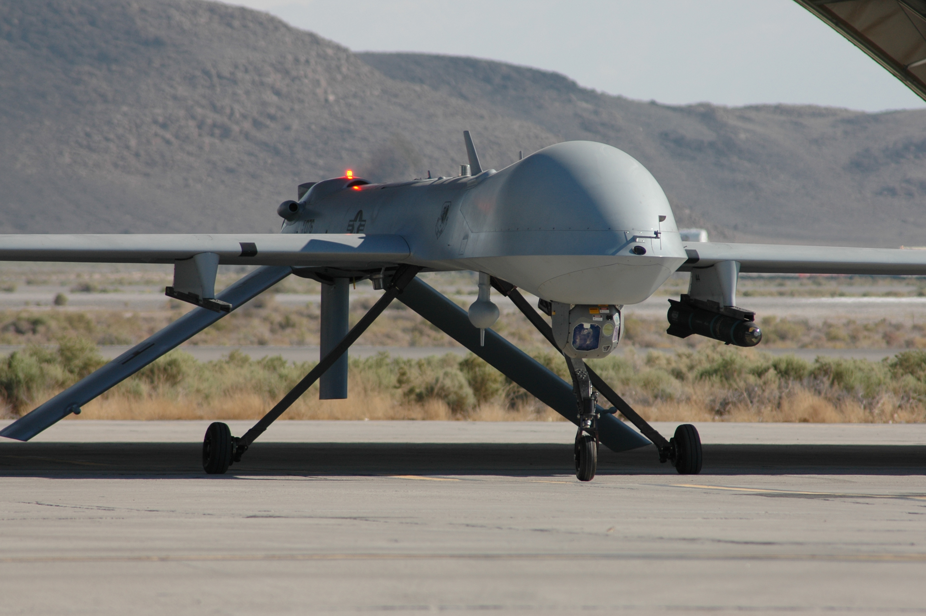 A Predator Drone on the runway.