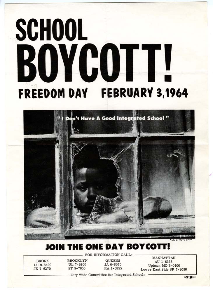After negotiations failed, New York City's civil rights organizations planned a one day march and boycott of the city's school sytems, in protest of the ongoing segregation of schools.
