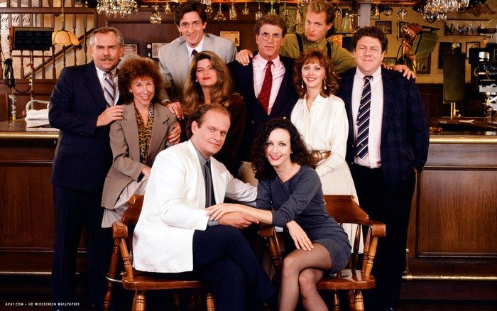 The cast of Cheers. 