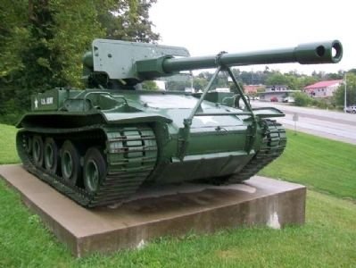The M56 Scorpion tank added in 2009. These tanks were among the most popular during the Vietnam War, this one being a restored version of one manufactured by General Motors in the 1950s.