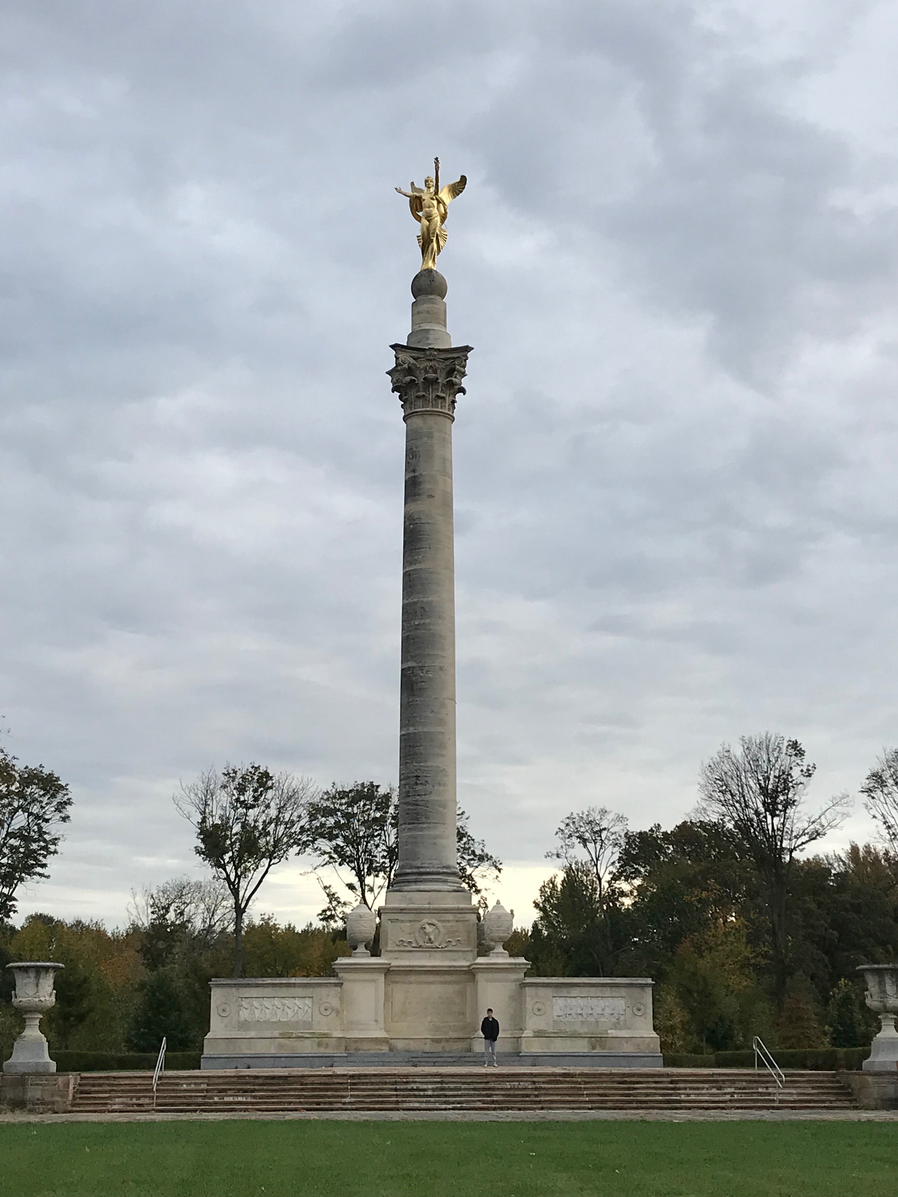 The monument with a human for scale.