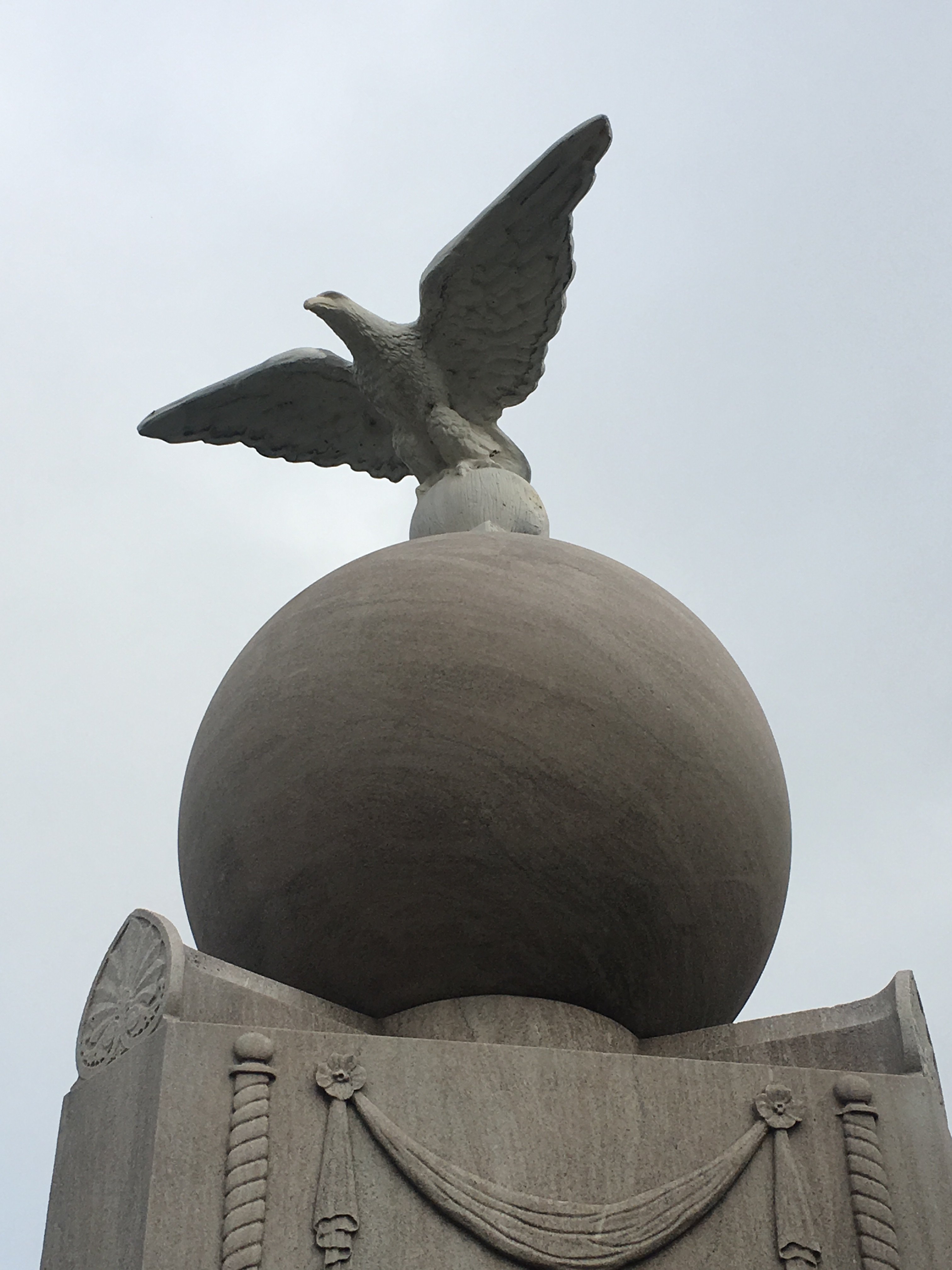 The eagle on top of the globe. Taken by 