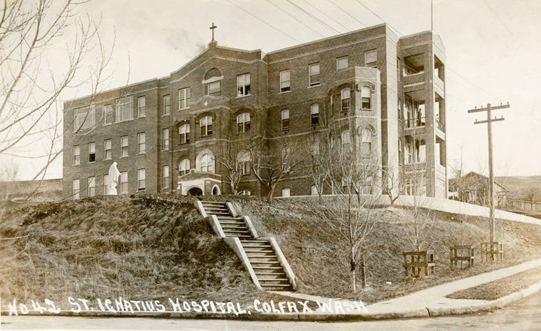 The hospital circa 1900 when it was operated by the Sisters of Providence