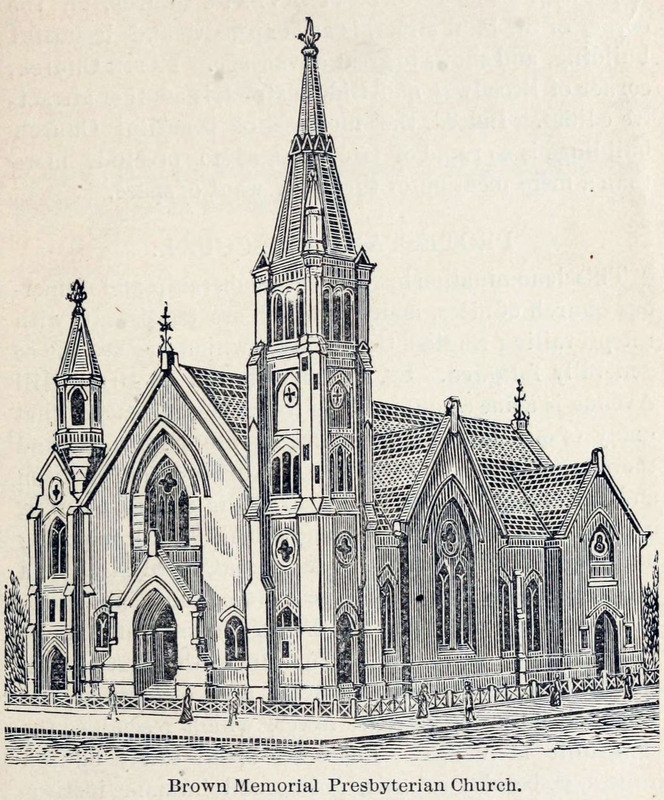 Brown Memorial Church in 1888.