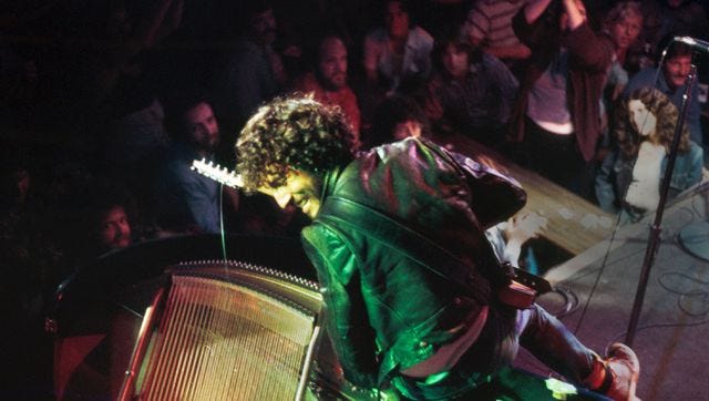 Bruce Springsteen performing at the Bottom Line
