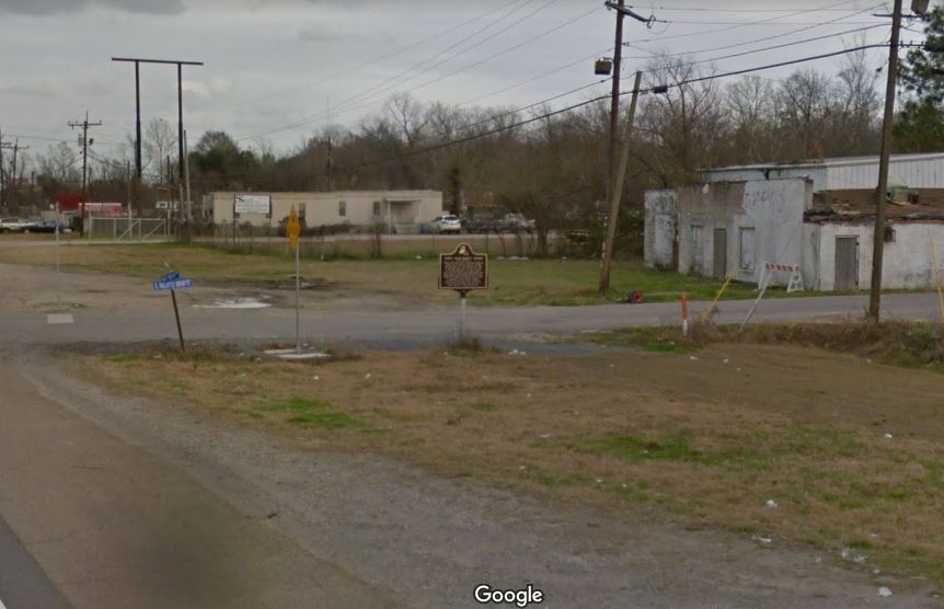 Location of Historical marker along hwy 190 in Port Allen, LA