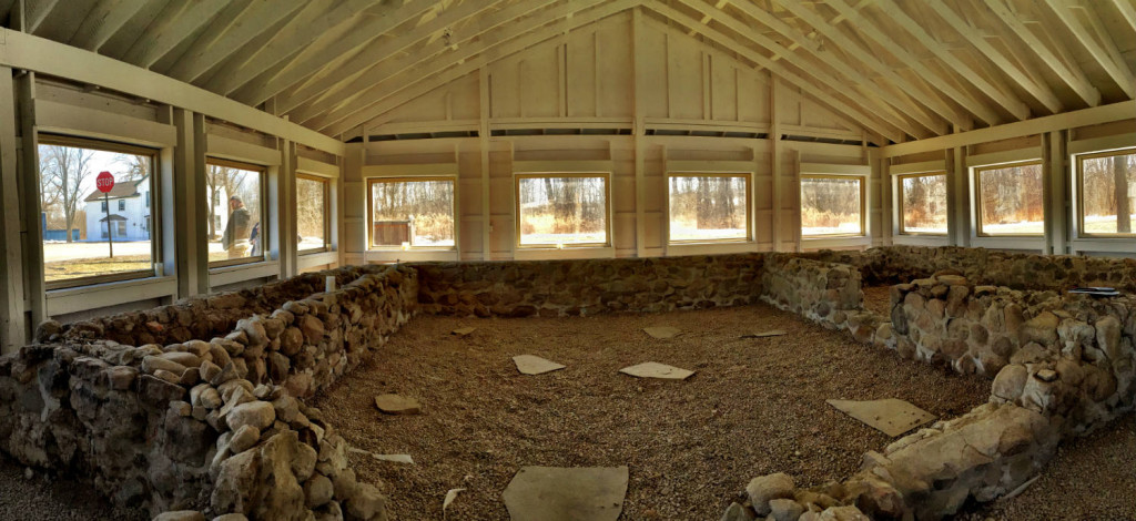 The foundation of the Fox house