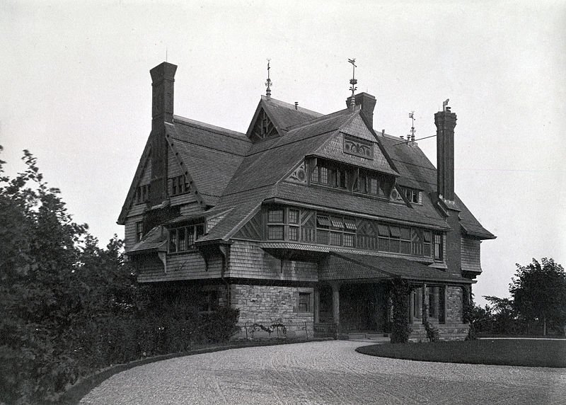 The Sherman House as it looked prior to its many additions.