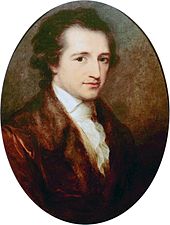 Goethe at age 38, painted by Angelica Kaufmann (1787)
