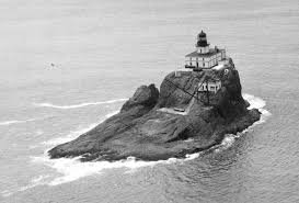 In order to transport supplies to lighthouse, during construction and to the keepers, they have to create a pulley system on the rock. 