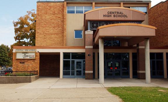 Front of Central High School