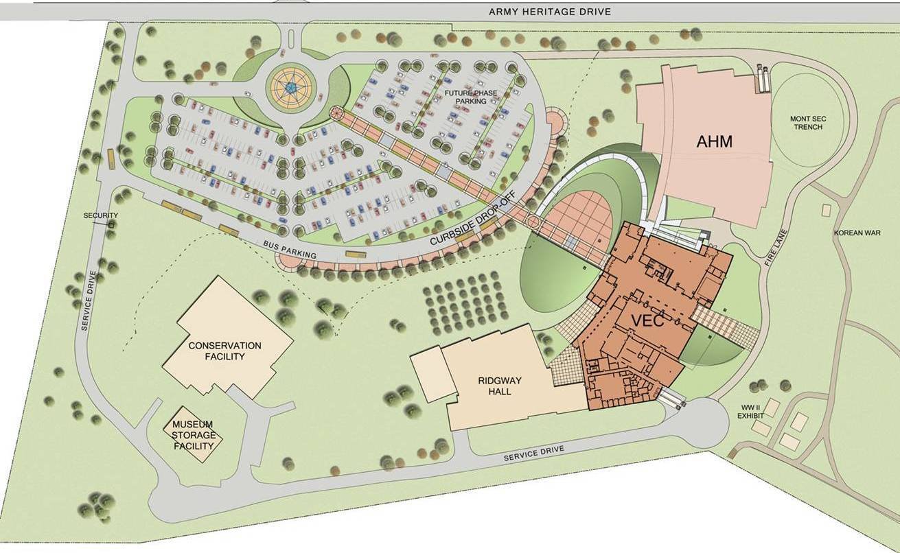 A map of USAHEC.