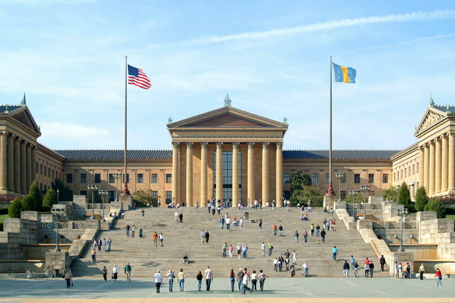 Like Philadelphia’s own Parthenon, the Philadelphia Museum of Art sits majestically on a rise at the end of the Benjamin Franklin Parkway.