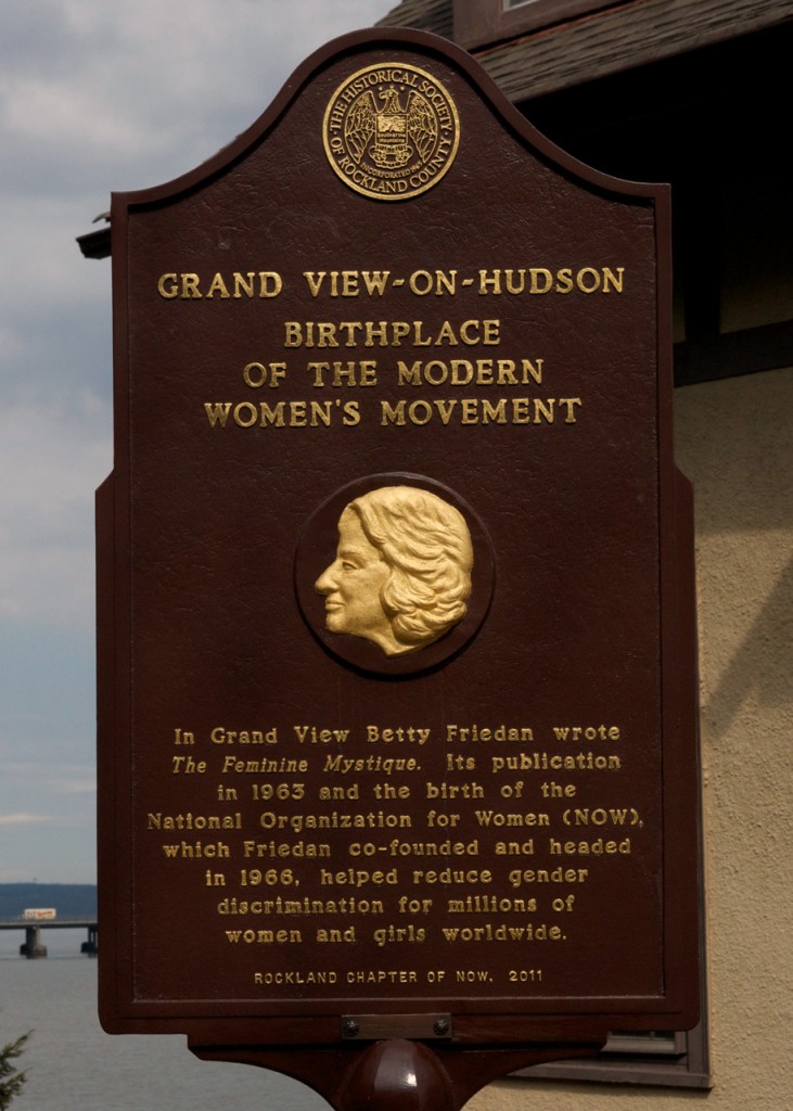 This marker commemorating Betty Friedan was dedicated in 2011.