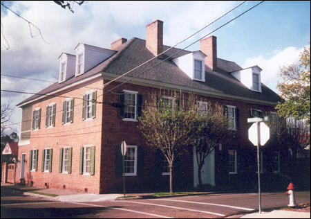 The building in Natchez that was used for the early state legislature meetings.