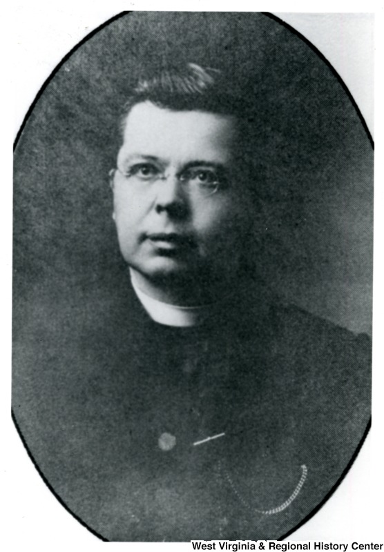 Portrait of Father Kluser. West Virginia and Regional History Center, WVU Libraries.