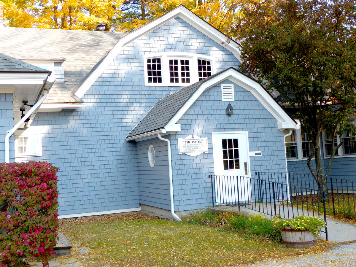 The Old Church Barn, which is used as a community meeting center.