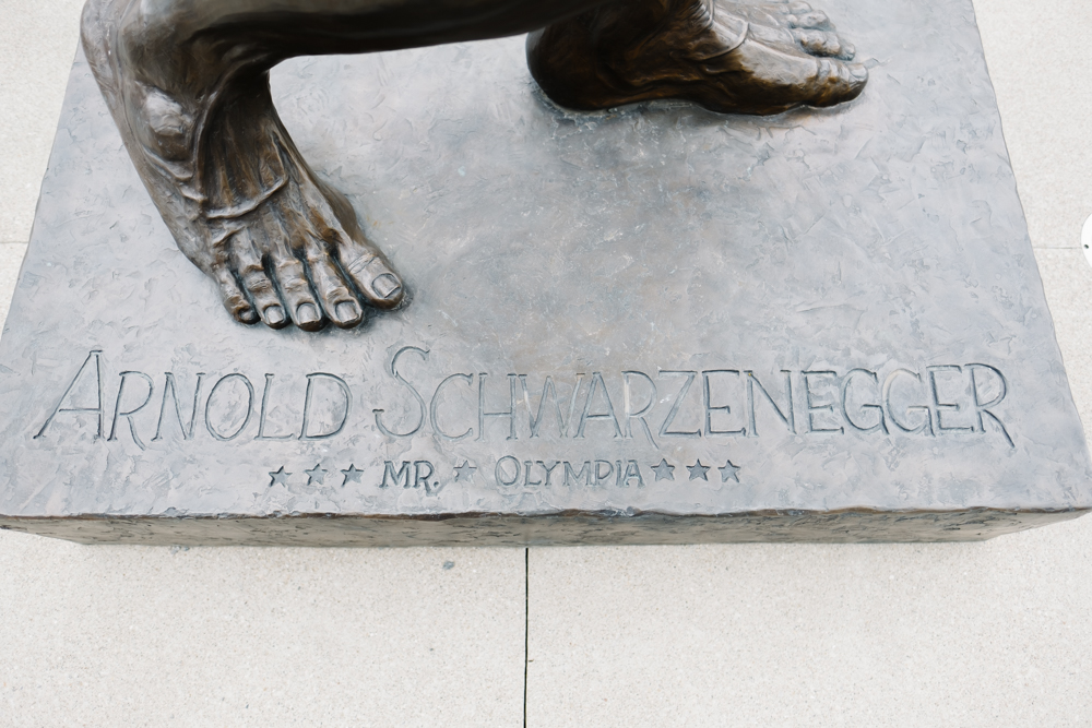 The base of the statue.