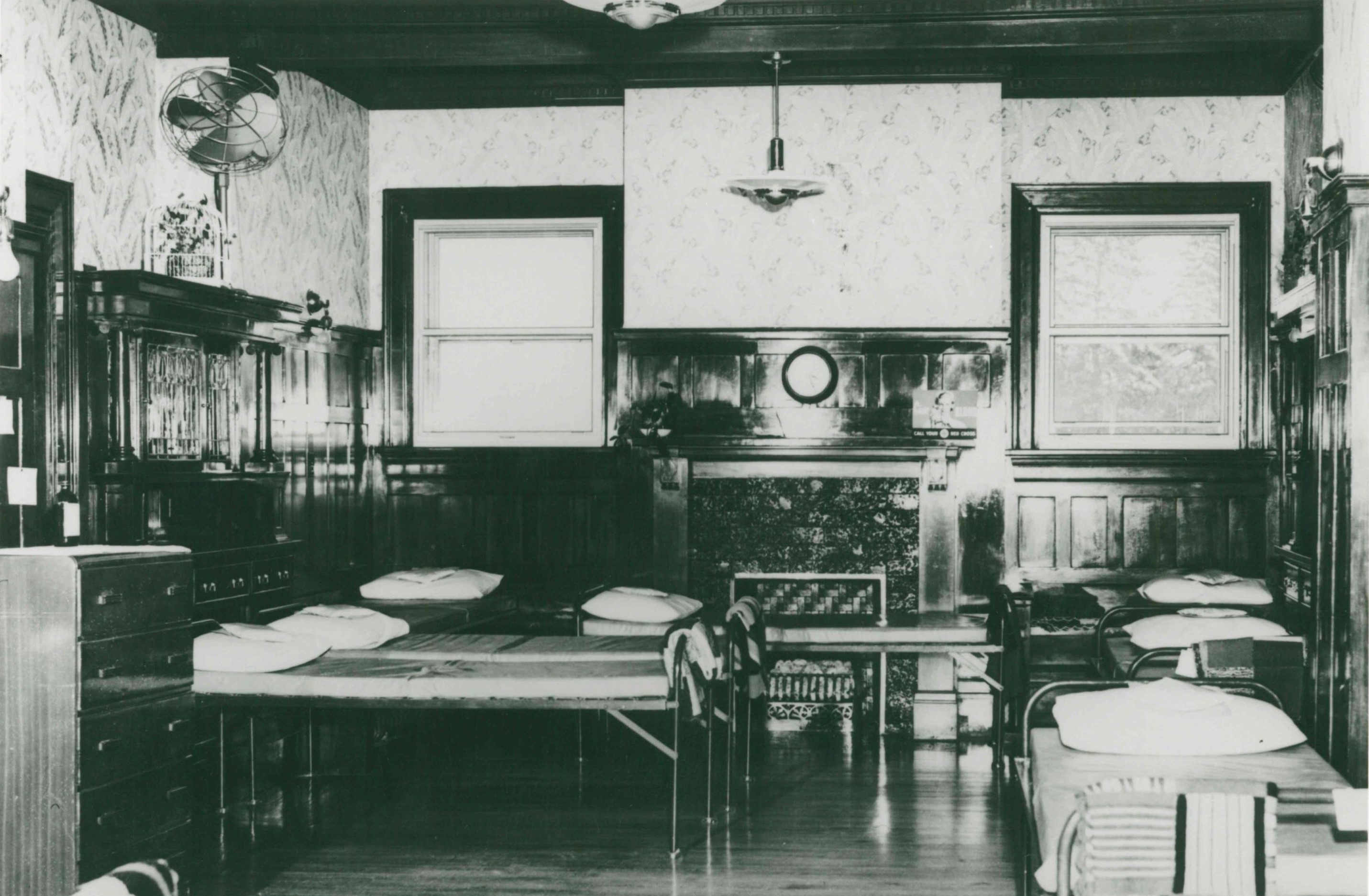 Image 5, Dining Room during the Red Cross Occupation, 1950's