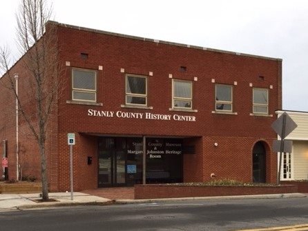 The museum is located inside the Stanly County History Center