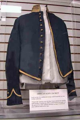 A Union soldier's cavalry shell jacket, Confederate soldiers often wore these during the early months of the war.